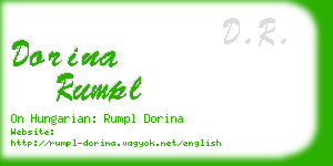 dorina rumpl business card